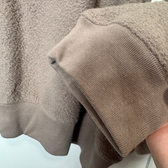 PINK by Victoria's Secret Reverse Fleece Cropped Polo Sweatshirt Rose - Picture 6 of 13